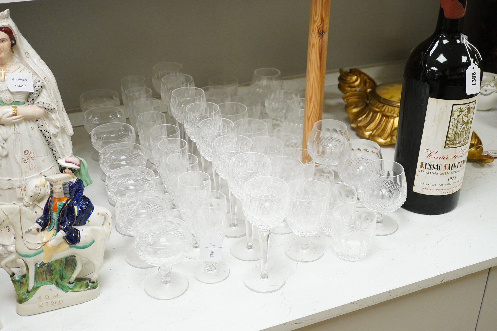 A large suite of Waterford glassware, including wine, spirt, brandy etc (45)